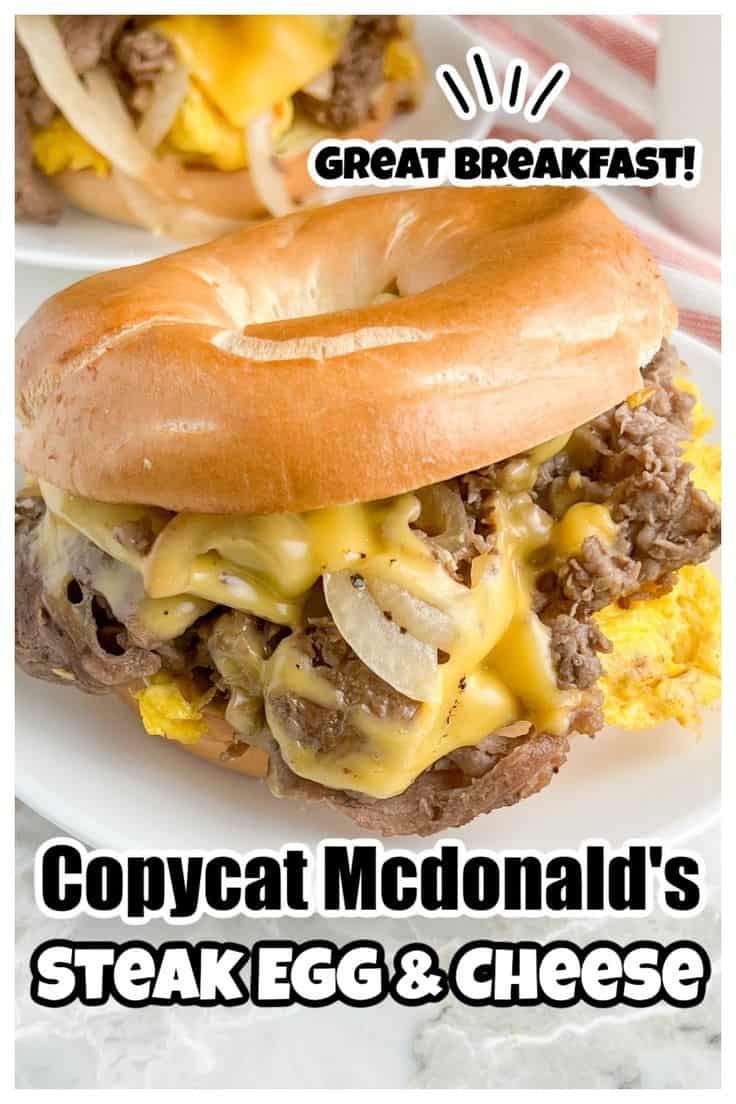 Copycat McDonald’s Steak Egg And Cheese Bagel