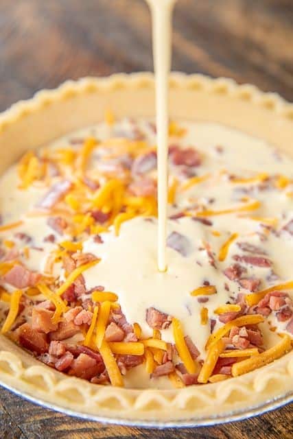 Honey Ham & Cheese Quiche