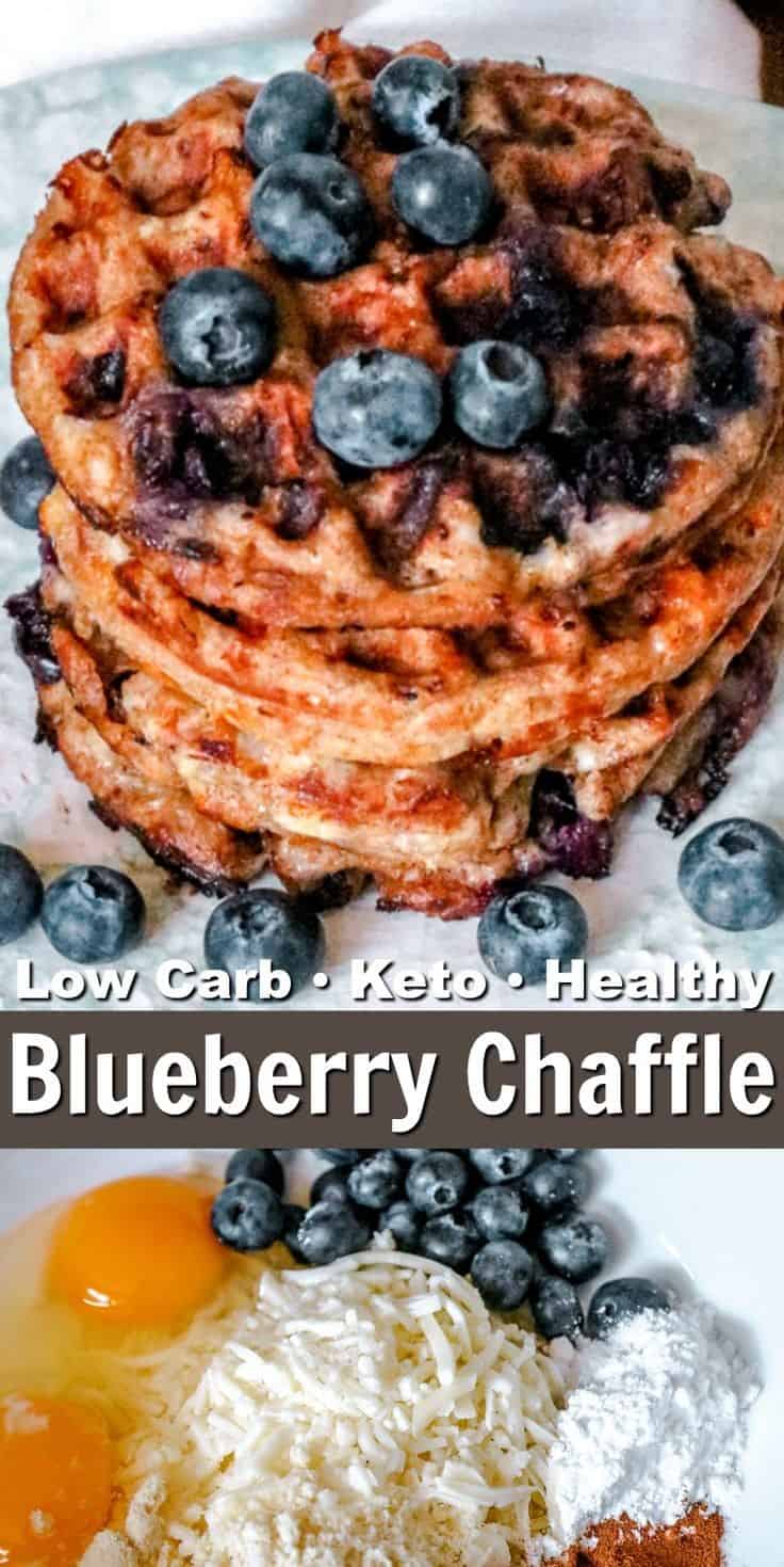 Keto Blueberry Chaffle