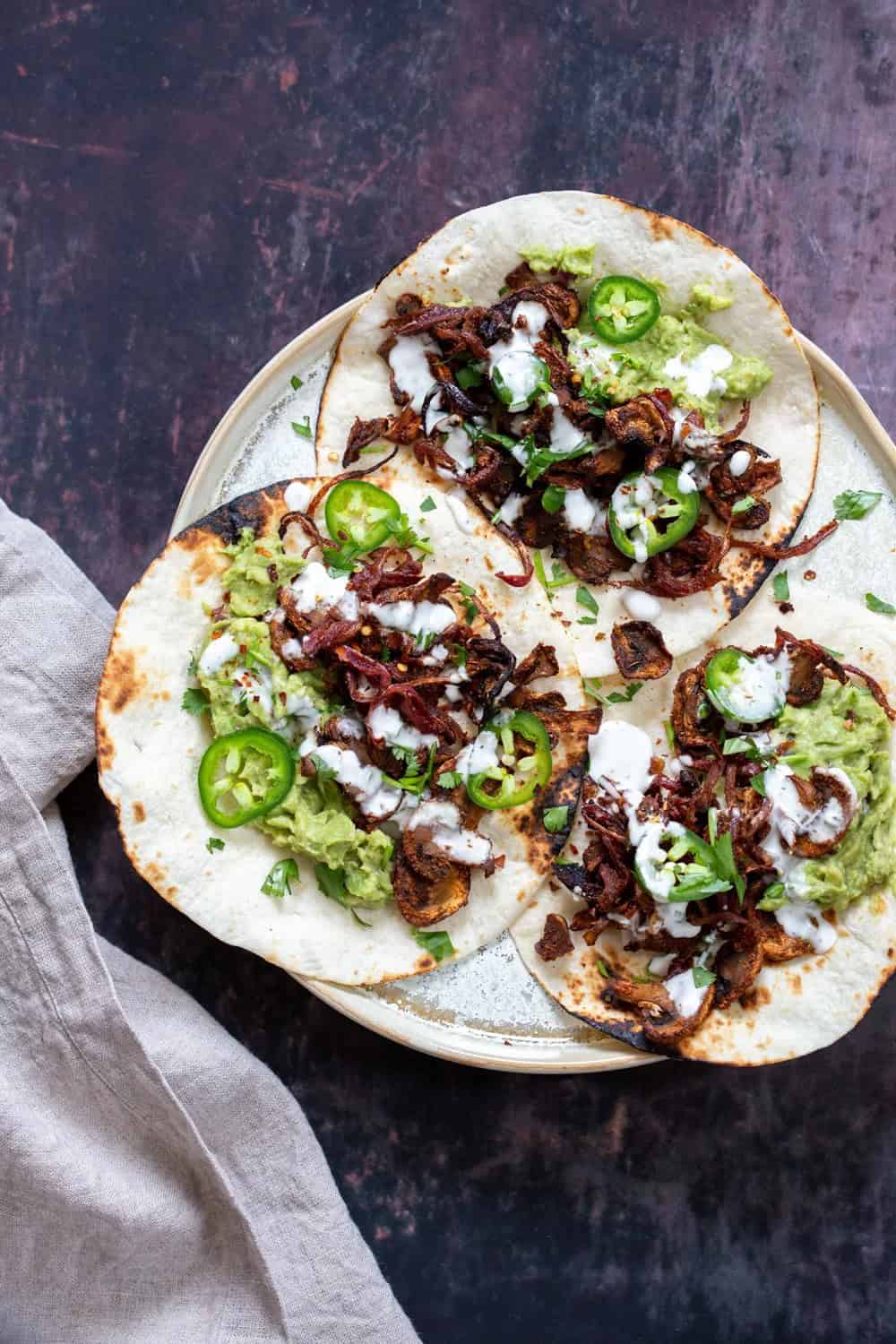 Vegan Carnitas with Mushrooms