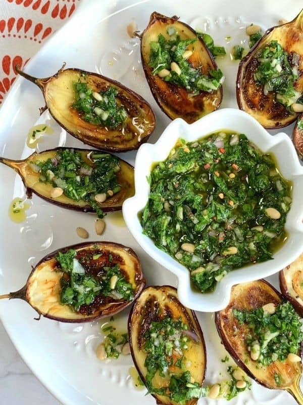 Baby Eggplant With Italian Style Salsa