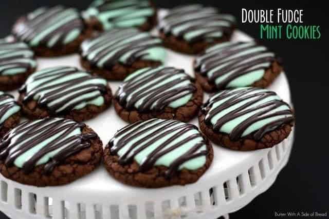 Double Fudge Mint Cookies