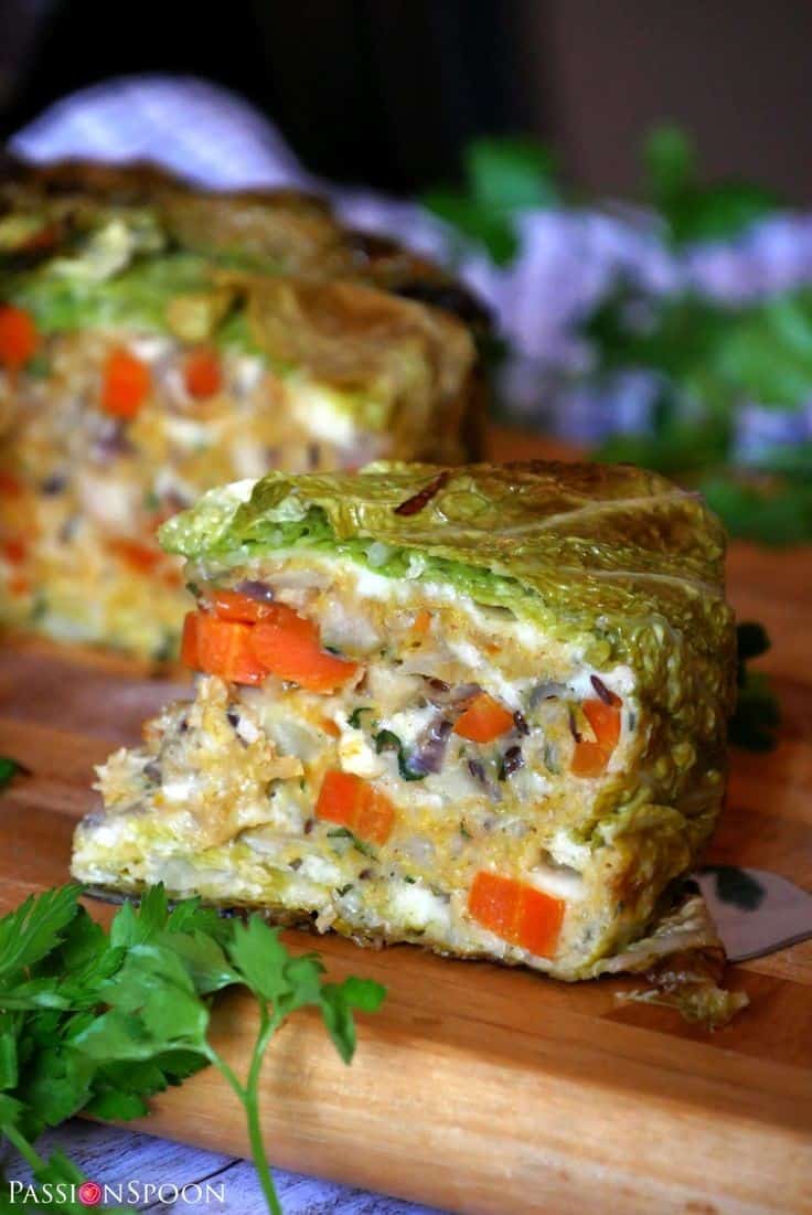 Stuffed Savoy Cabbage Cake