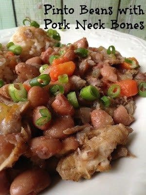 Pinto Beans With Pork Neck Bones