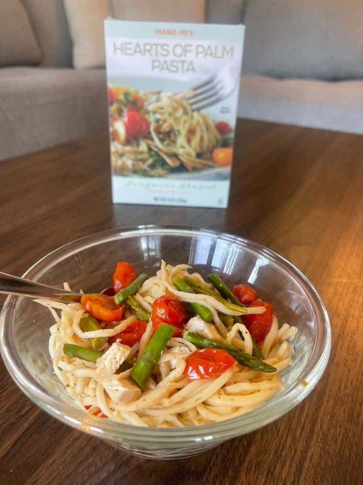 Hearts Of Palm Pasta With Chicken & Asparagus