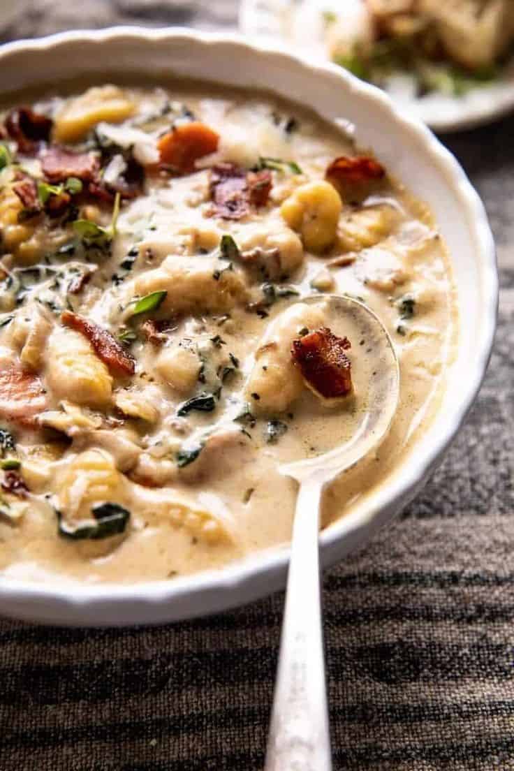 Creamy Gnocchi Soup With Rosemary Bacon