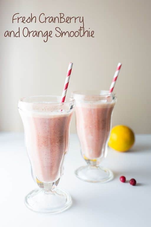 Cranberry And Orange Smoothie