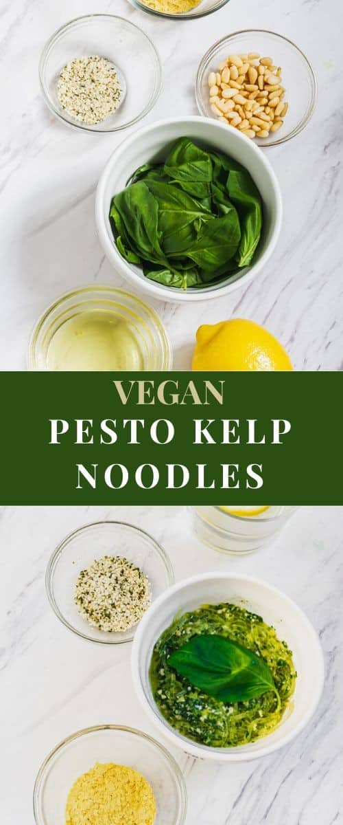 Vegan Pesto Kelp Noodles