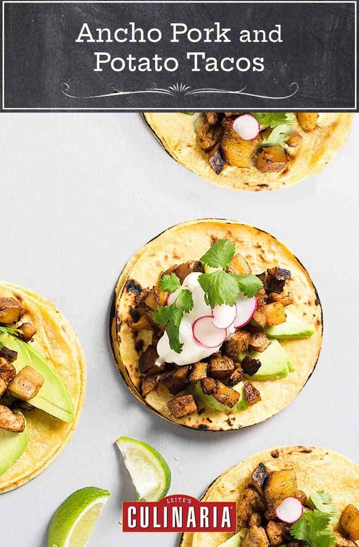 Ancho Pork And Potato Tacos