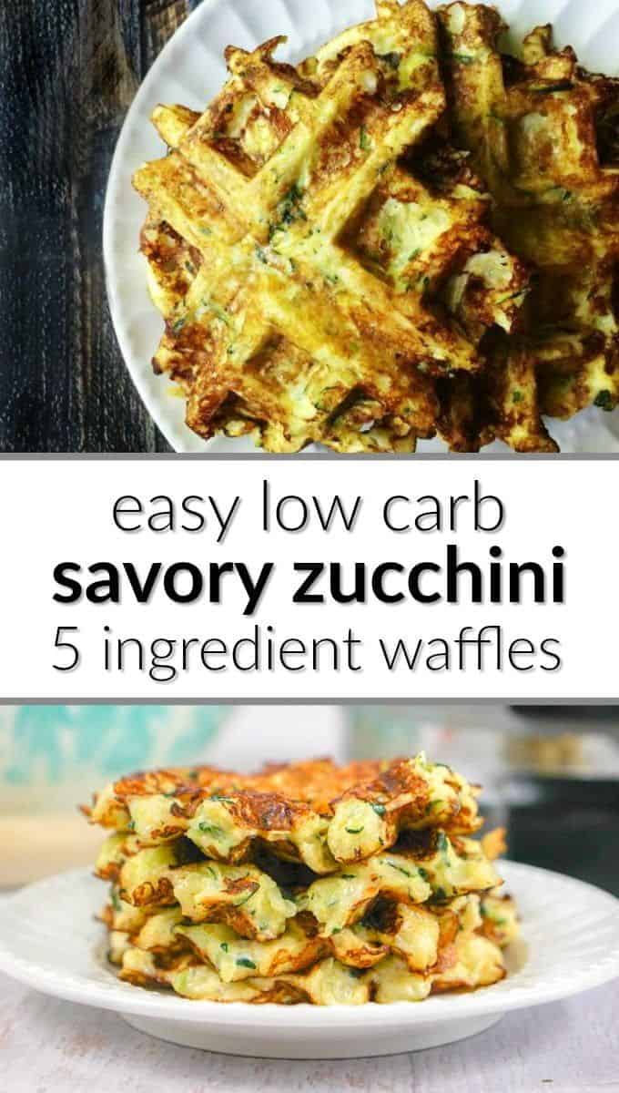 Savory Keto Zucchini Waffles