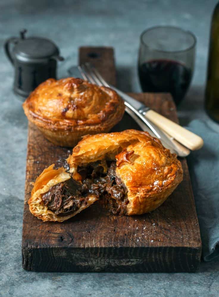 Beef Cheek, Pancetta And Mushroom Pies