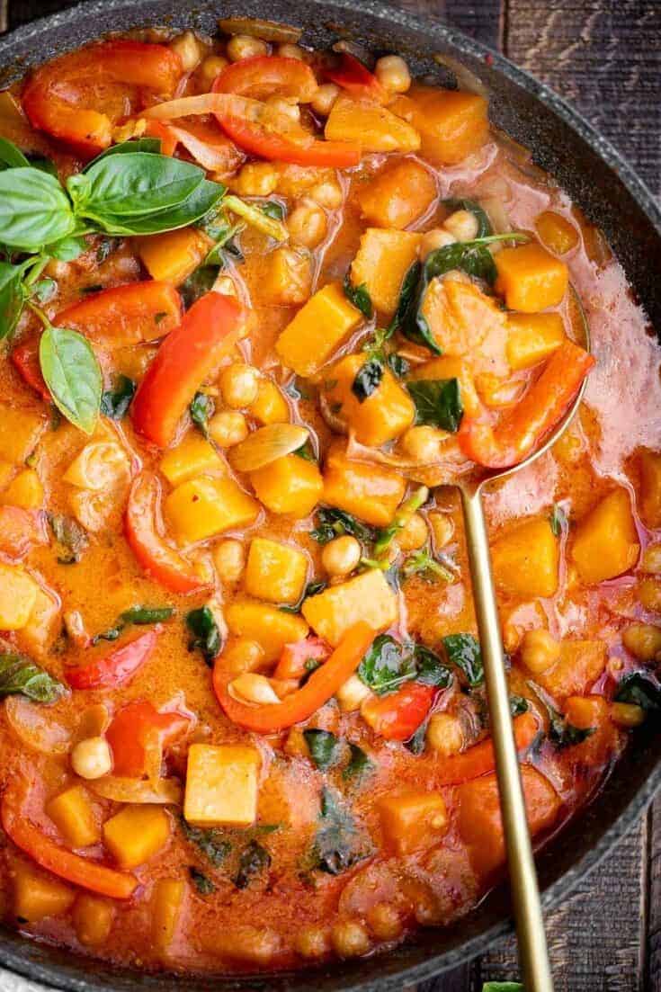 Butternut Squash Curry with Chickpeas