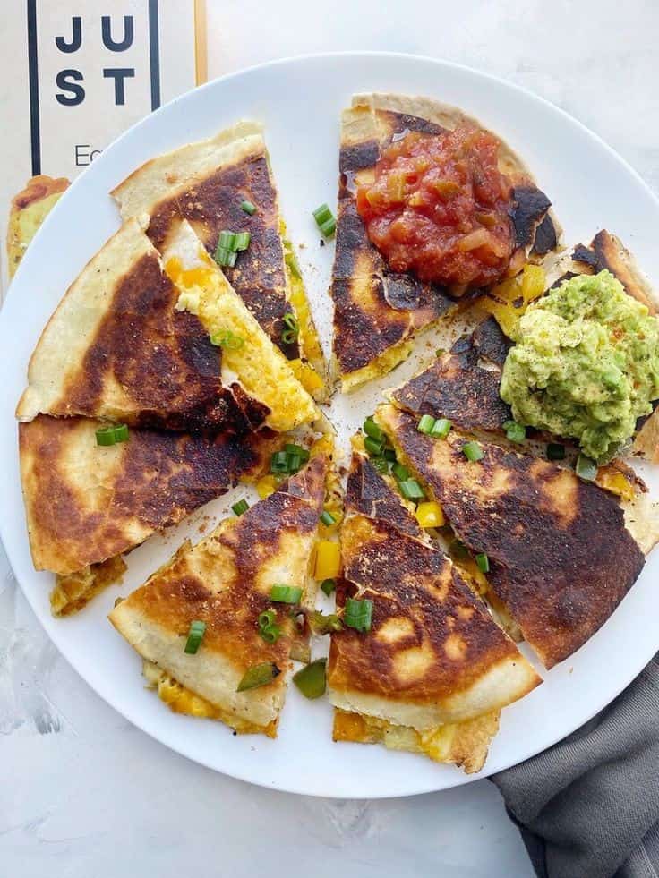 Breakfast Quesadillas With JUST Egg Folded