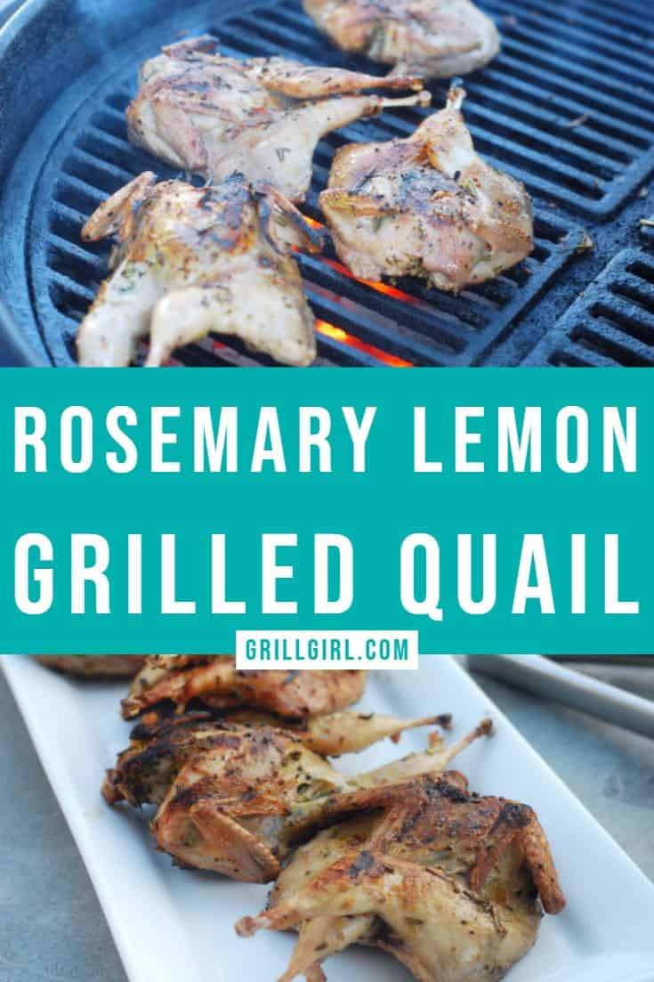 Rosemary Lemon Grilled Quail