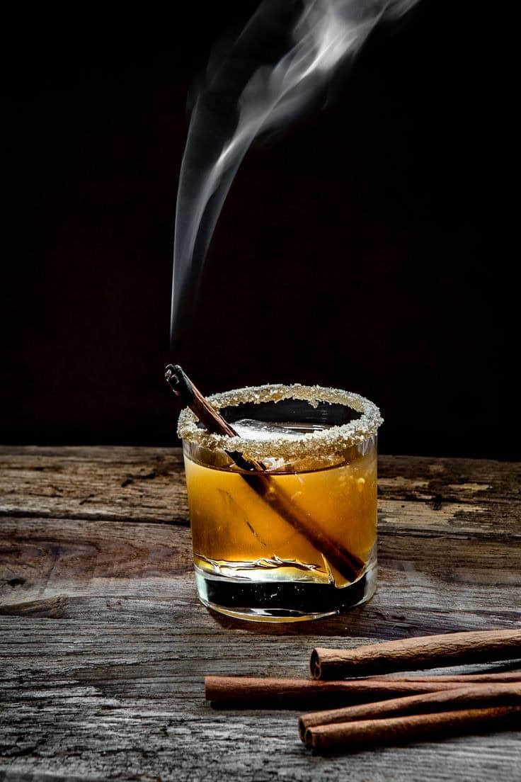 Smoked Cinnamon & Maple Whiskey Sour