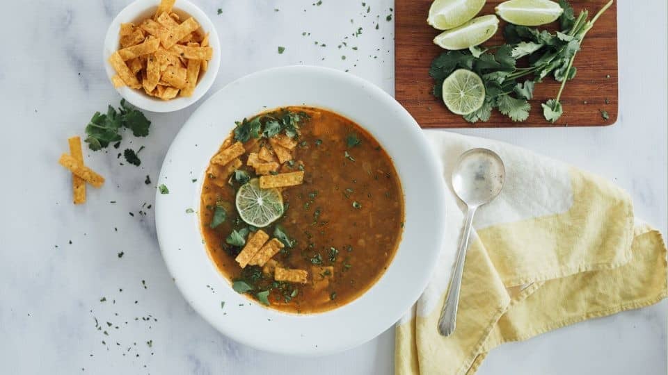 Chili Lime Black Bean Soup