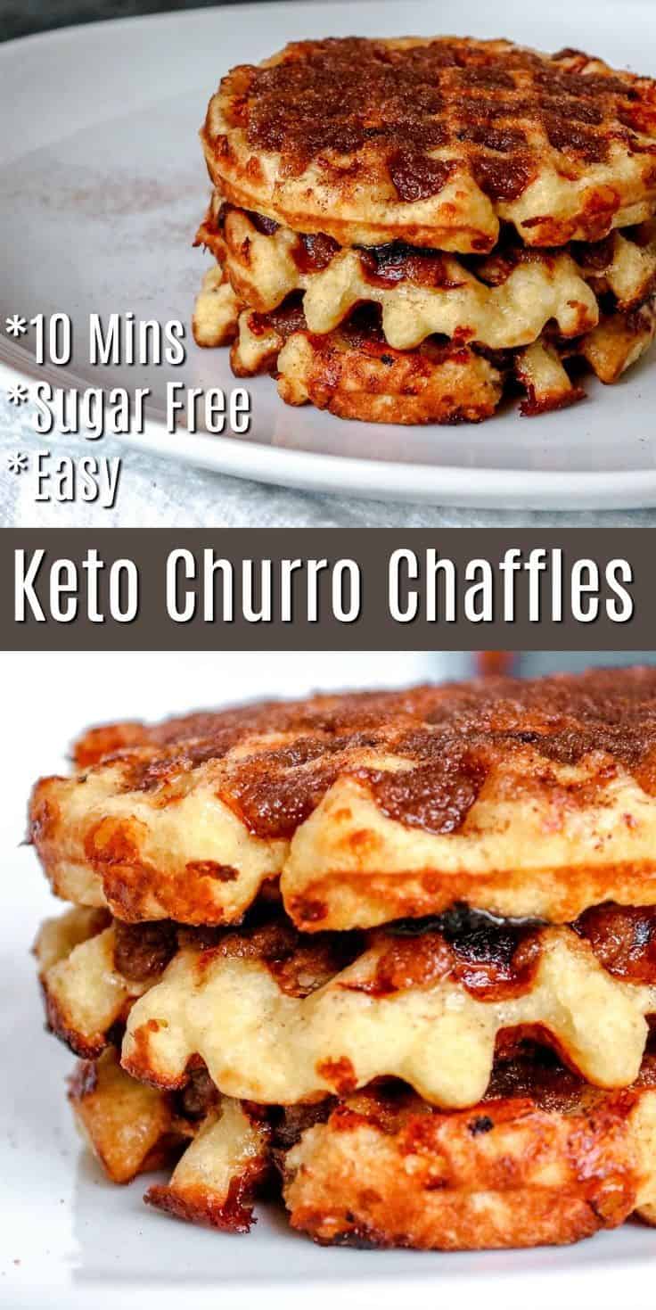 Keto Churro Chaffle