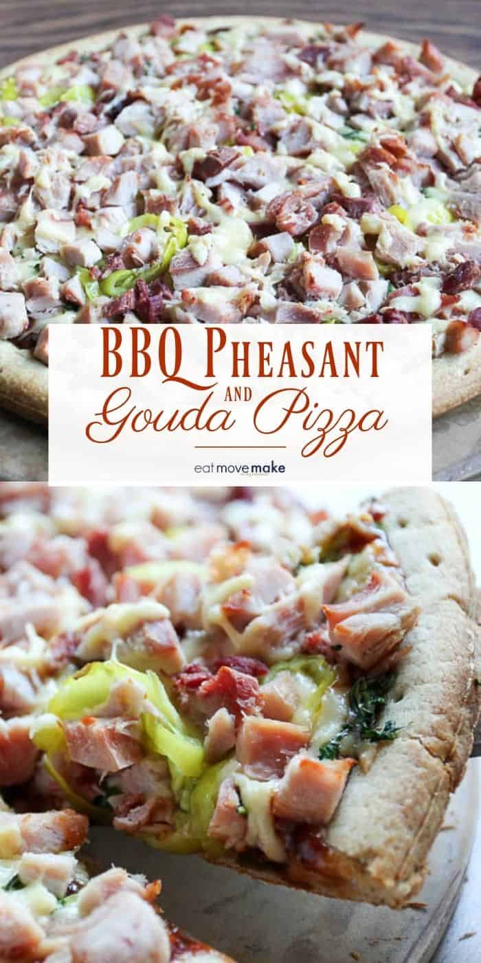 BBQ Pheasant Gouda Pizza