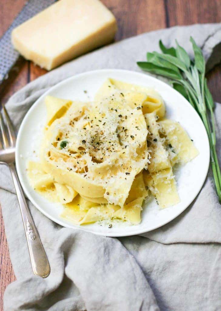 Pappardelle With Brown Butter Sage Sauce