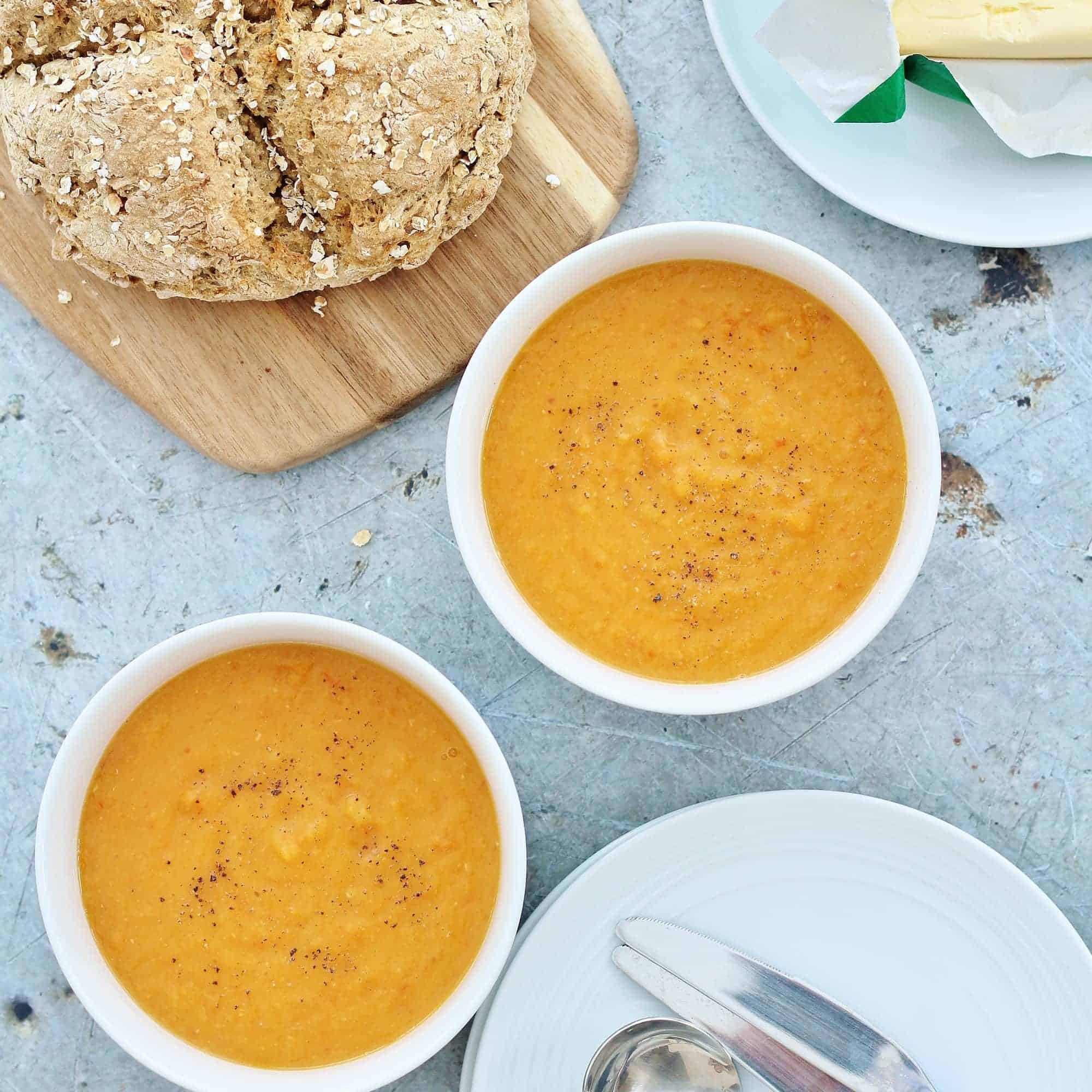 Vegan Sweet Potato and Lentil Soup