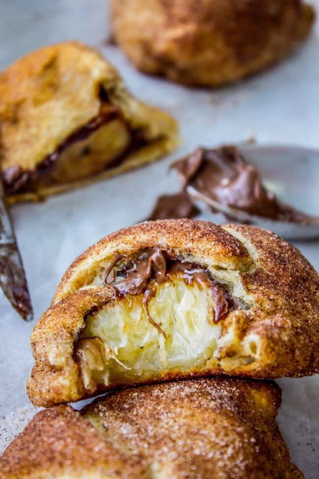 Nutella And Banana Stuffed Crescent Rolls