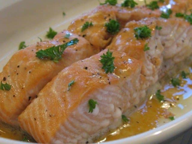 Baked Honey Mustard Coho Salmon