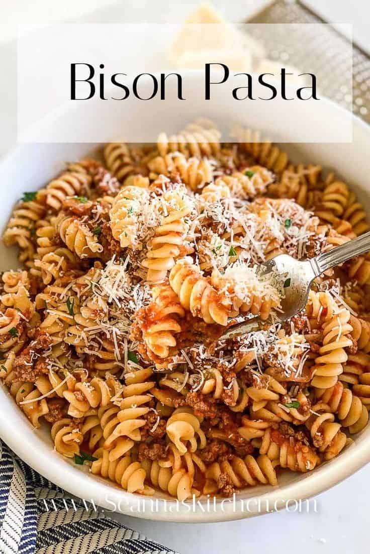 Ground Bison Pasta