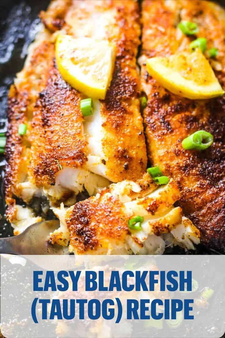 Easy Blackened Blackfish (Tautog) Recipe