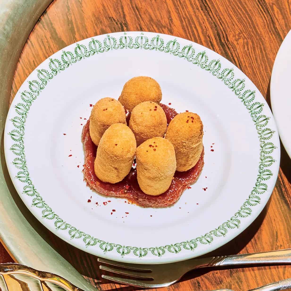 Goat Cheese Croquettes With Spiced Membrillo