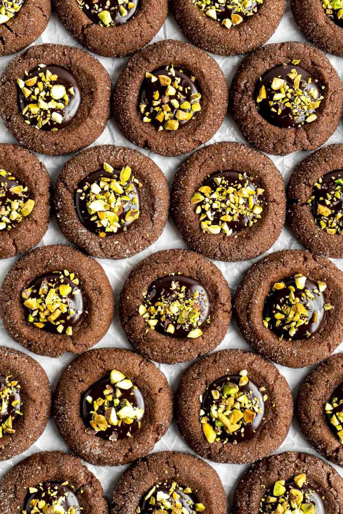 Chocolate Thumbprint Cookies