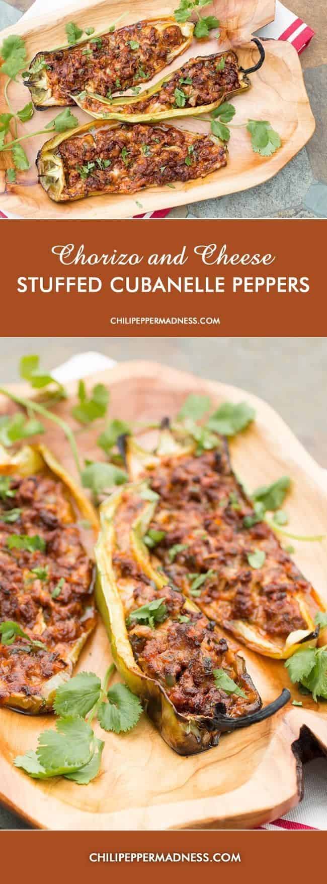 Grilled Chorizo And Cheese Stuffed Cubanelle Peppers