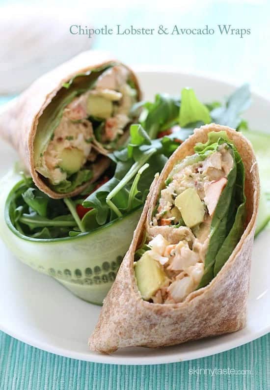 Chipotle Lobster Avocado Wrap