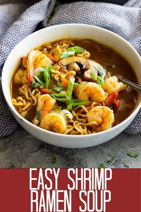 Easy Shrimp Ramen Soup