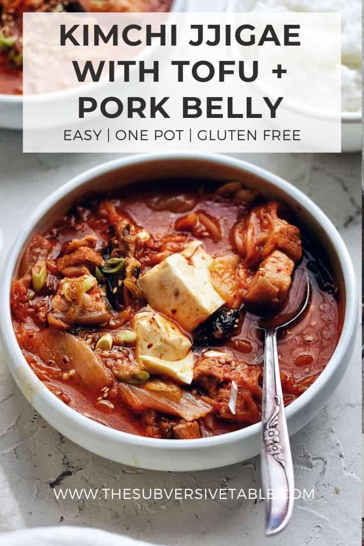 Easy Kimchi Stew With Pork Belly (Kimchi Jjigae)