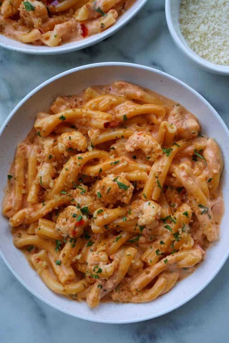 Spicy Rock Shrimp Pasta