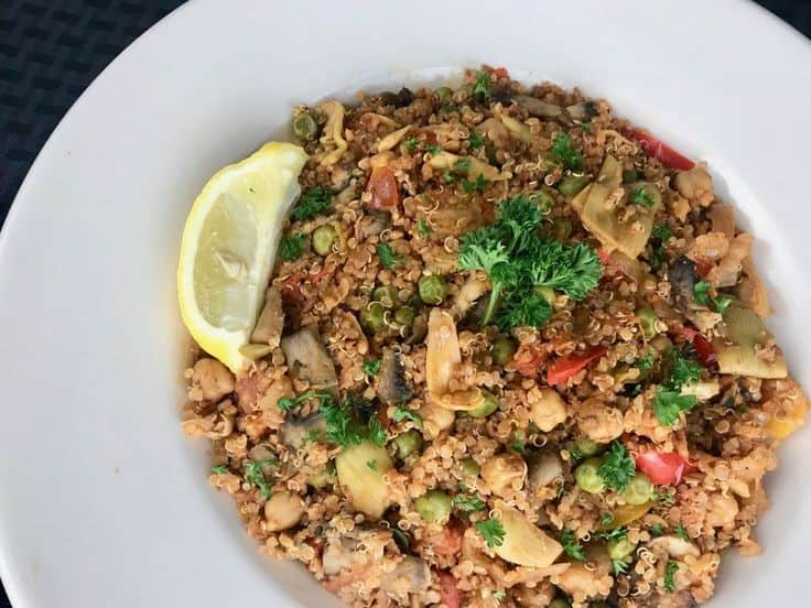 Soyrizo & Quinoa Paella