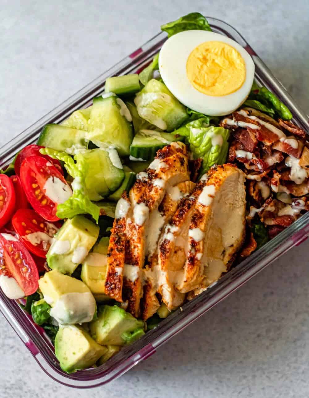 Easy Cobb Salad Meal Prep