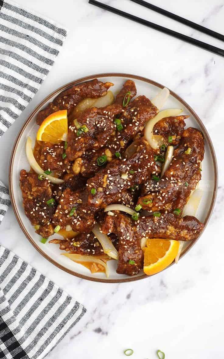 Crispy Shredded Orange Beef