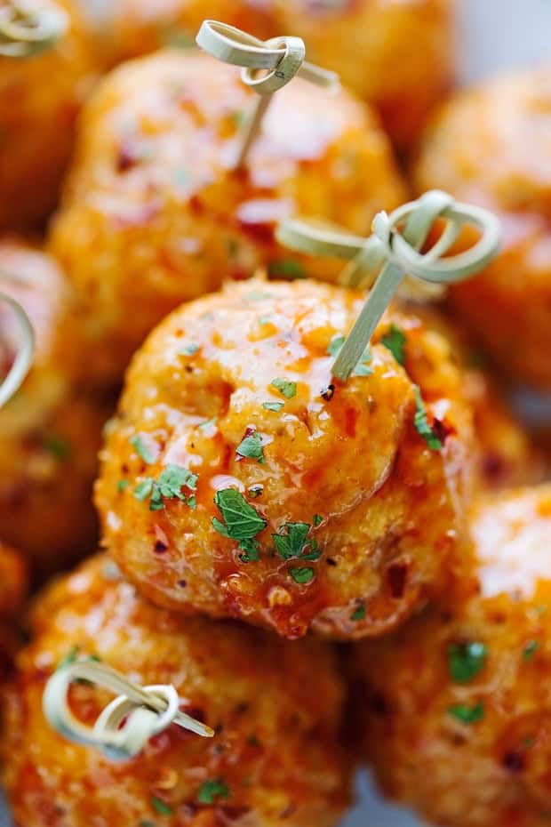 Firecracker Chicken Meatballs