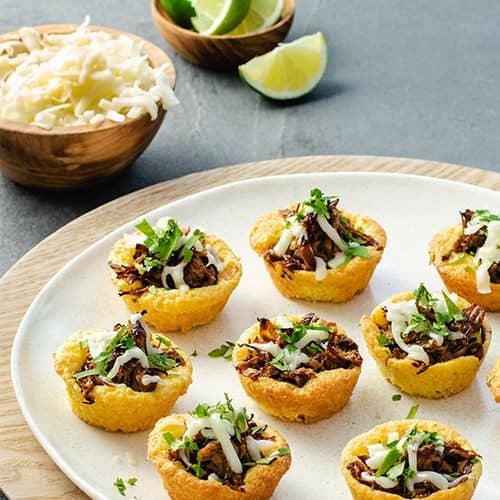 Oaxaca Cheese And Beef Tamale Bites