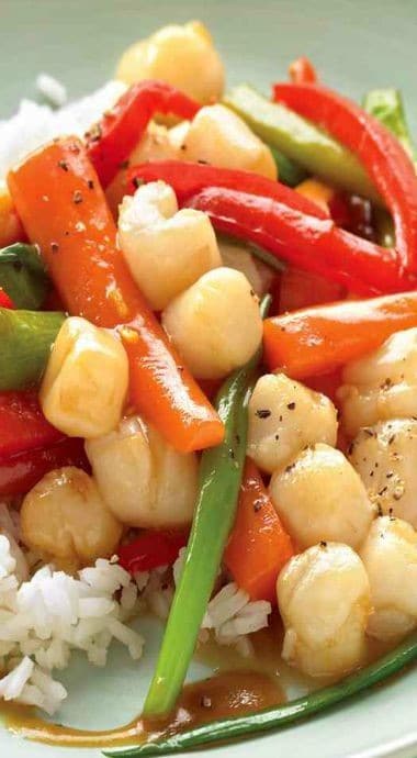 Bay Scallop Stir-Fry