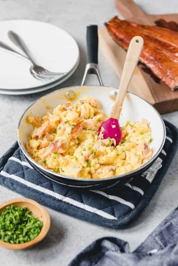 Smoked Salmon Scrambled Eggs