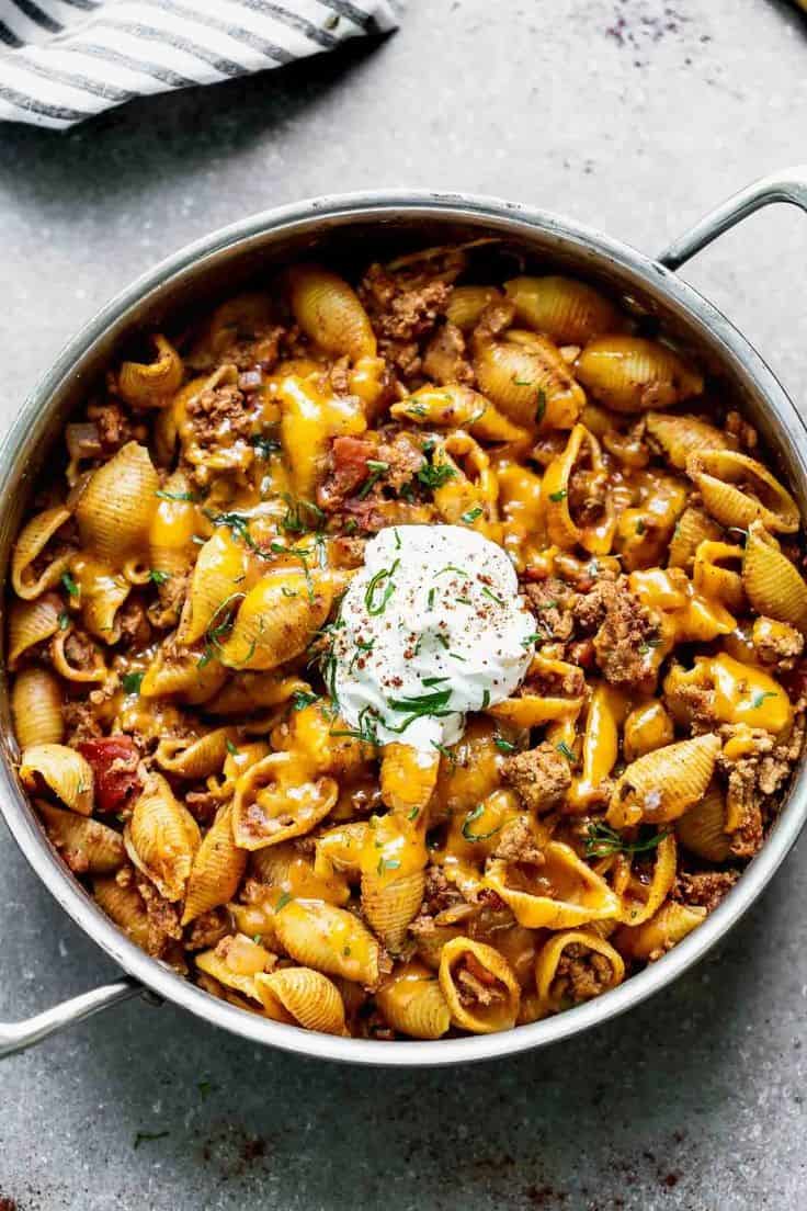 One Pot Turkey Mexican Pasta