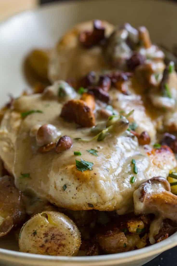 Blackstone Chicken With Mushroom Gravy