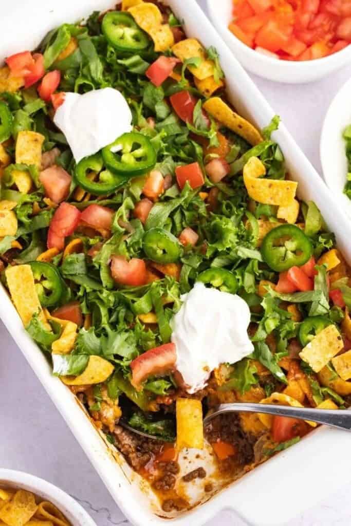 Walking Taco Casserole