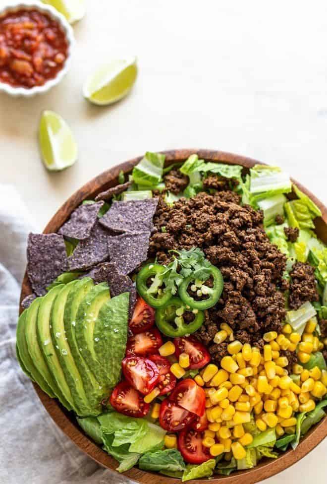 Healthy Elk Taco Salad