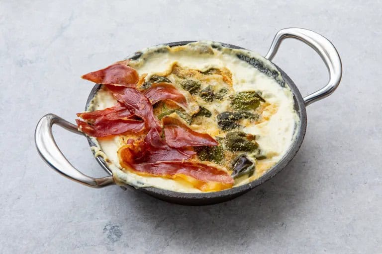 Padrón Peppers Stuffed with Tetilla Cheese