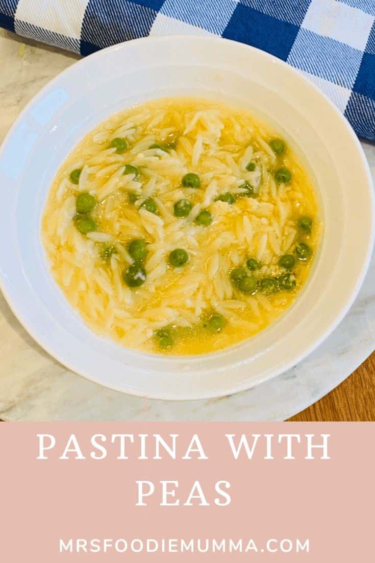 Italian Pastina With Peas