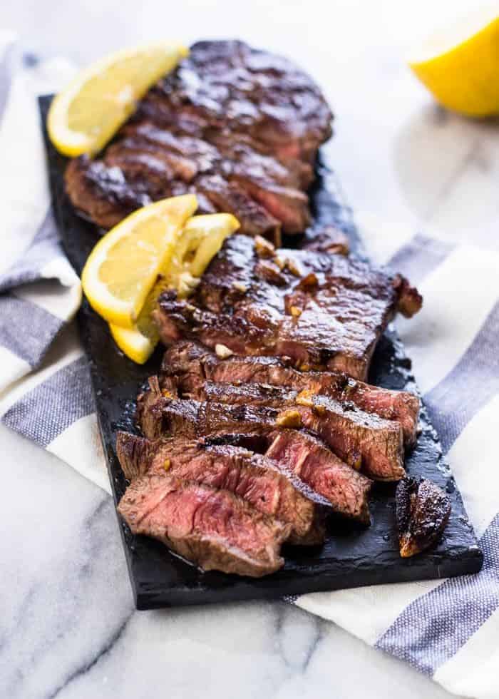 Lemon Garlic Chuck Steak