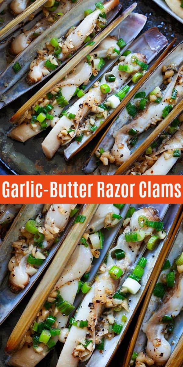 Garlic Butter Razor Clams